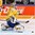 PRAGUE, CZECH REPUBLIC - MAY 11: Sweden's Jhonas Enroth #1 makes a pad save during preliminary round action against France at the 2015 IIHF Ice Hockey World Championship. (Photo by Andre Ringuette/HHOF-IIHF Images)

